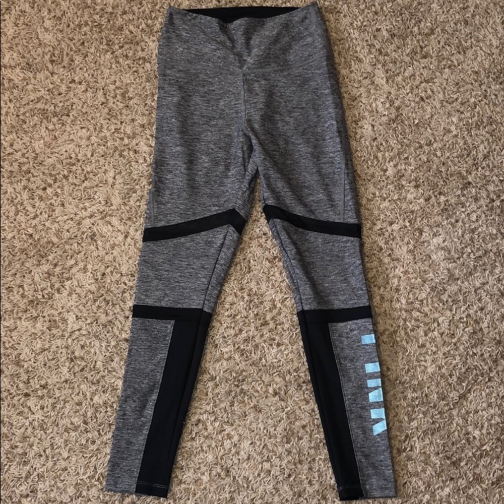 High waisted pink work out pants